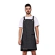 100% Cotton Denim Coffee Shop Aprons Black Apron with Pockets