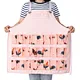 Cross-back Bib Chicken Egg Collecting Apron With 24 Pockets