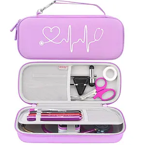 Doctor and Nurse Accessories Blue Extra Room Semi Hard Stethoscope Case for 3M Littmann Classic III Stethoscopes