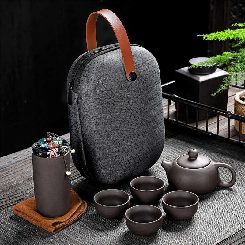 Factory Hard Protective Anti-shock EVA Tea Pot Carrying Case For Travel Use High Quality  Hard Set EVA Tea Cup Case