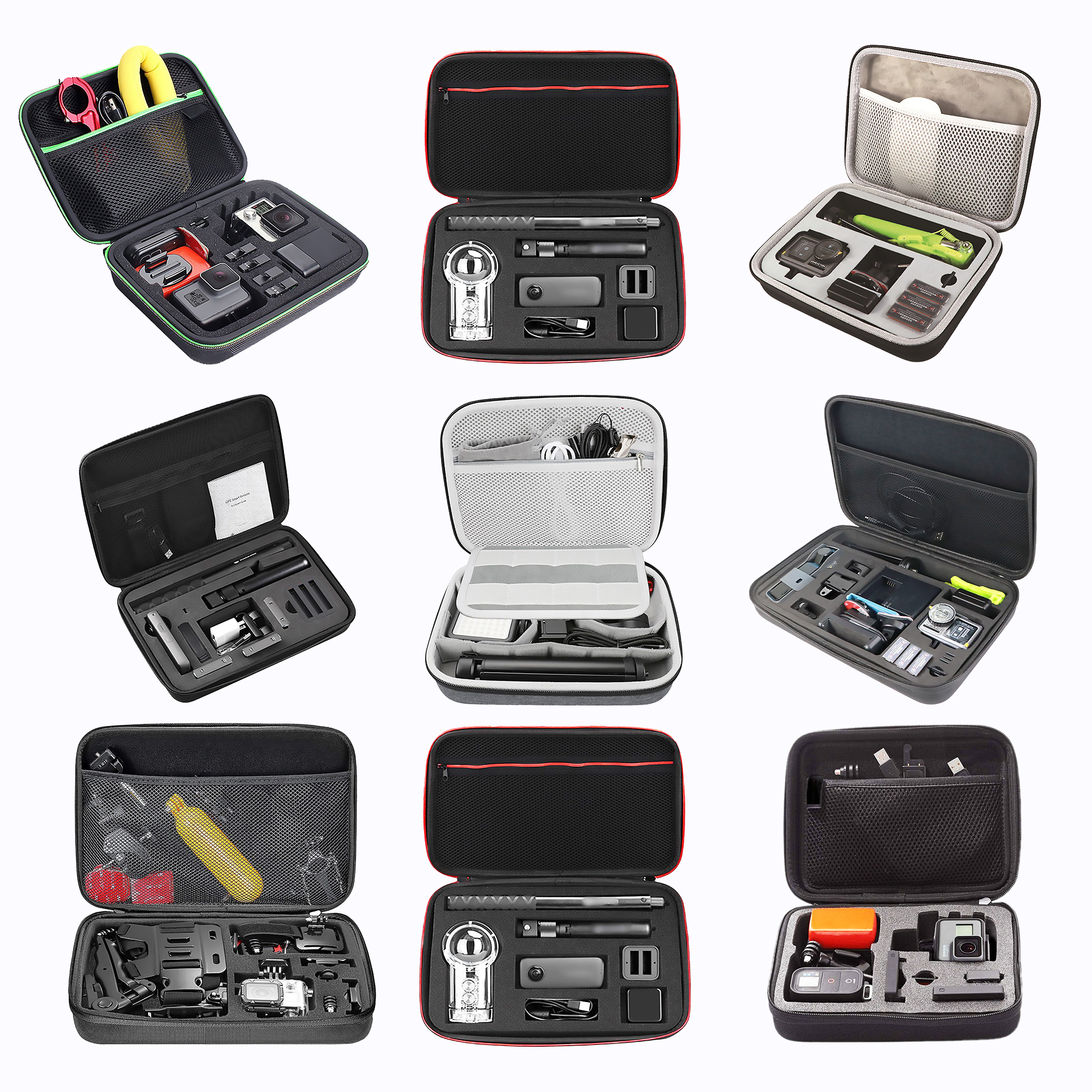 Suitable for Gopro/Hero5 Carrying Portable EVA Case EVA camera Tool Case Action camera bag