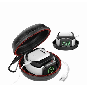 custom portable travel carry eva Watch Charger Stand for Samsung Galaxy Watch4 and Apple Watch