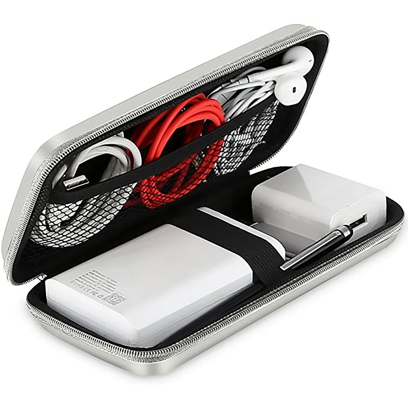 Shockproof Carrying Case Hard Protective EVA Case Impact Resistant Travel power Bank bag USB Cable Organizer Earbuds Sleeve