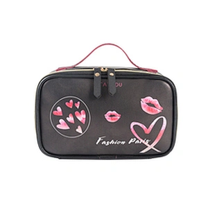 crushed velvet zipper cosmetic make up case bag for ladies velvet