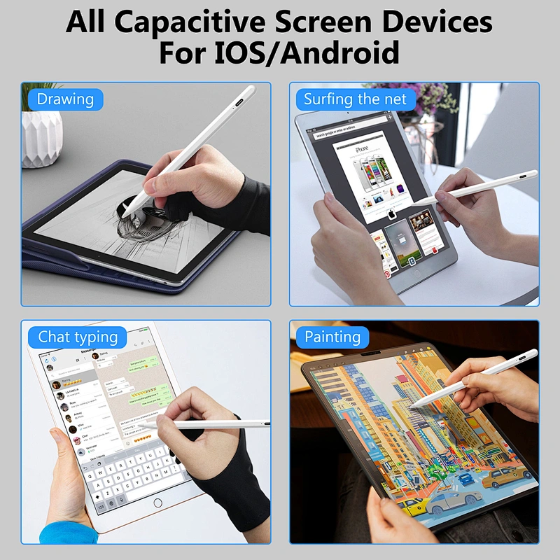 hot sale universal wireless charge active stylus pen for ipad pro android touch usb screens digital active pencil tablet pencil