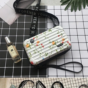 custom various colors portable abs cosmetic bag
