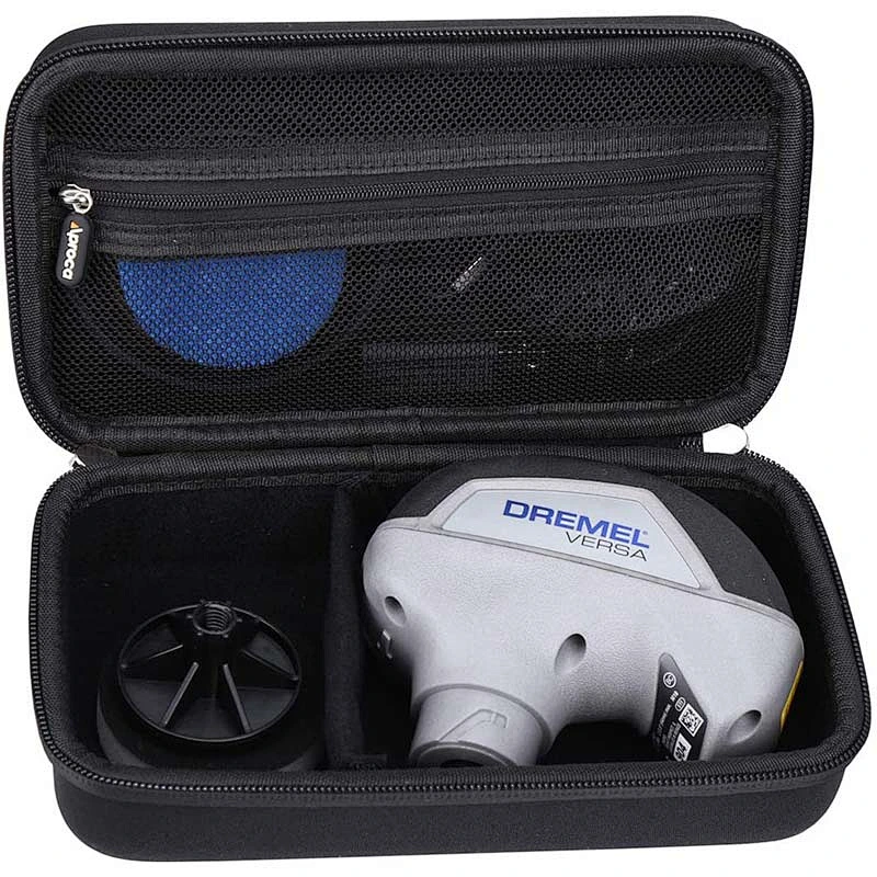 Hot-Selling Black Storage Soft Custom Waterprof Logo Nylon Eva Tool Case Box With Zipper for Dremel Versa Cleaning Tool
