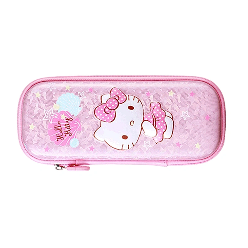 logo frosted cartoon fruit plain  hard capacity large korean tsuki pop-up pencil case with password