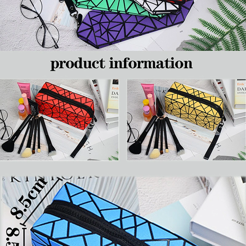 new design premium vinyl pastel natural cosmetic toiletry bag with zip