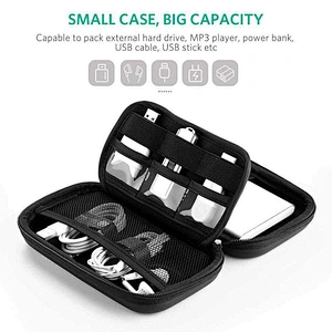 Shockproof 2.5 Inch Portable External Hard Drive Carrying Travel Case HDD SSD Storage Pouch Bag