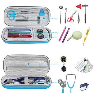 Doctor and Nurse Accessories Blue Extra Room Semi Hard Stethoscope Case for 3M Littmann Classic III Stethoscopes