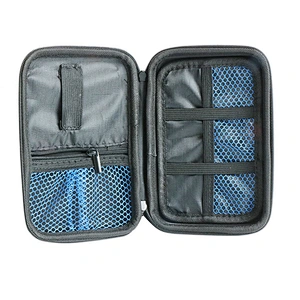 custom high quality shockproof case eva  shockproof  Portable  Nylon Zipper Pouch  eva case nylon for accessories