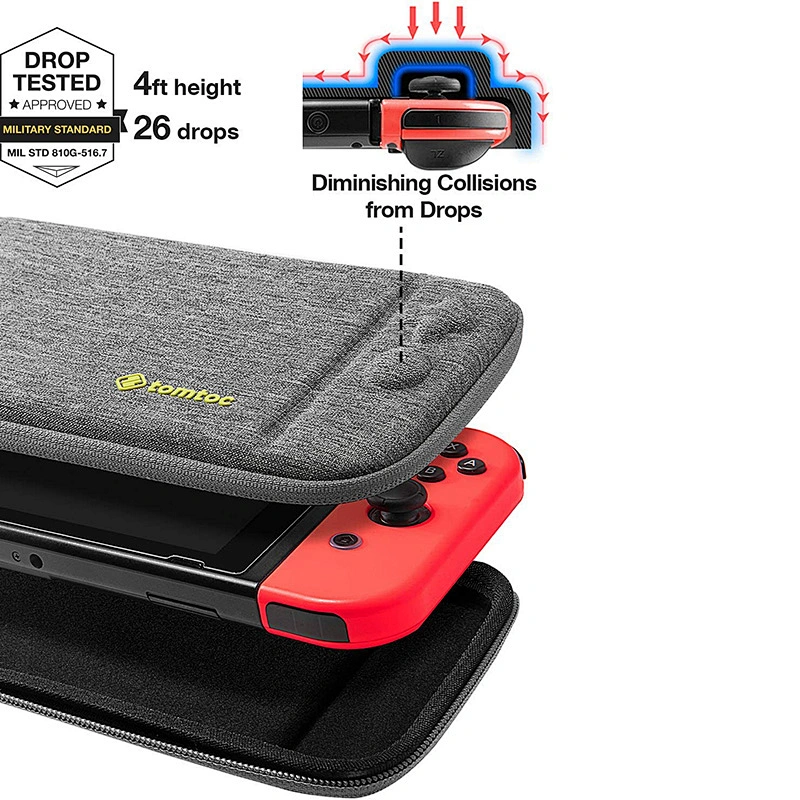 Customized gray protective portable game console hard case Carrying box Nintendo switch protective hard case