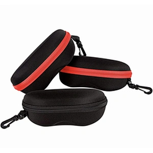 2022 in stock wholesale eva hard shell black zipper case for glasses