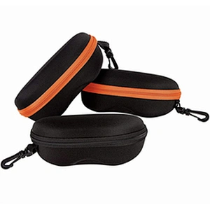 2022 in stock wholesale eva hard shell black zipper case for glasses