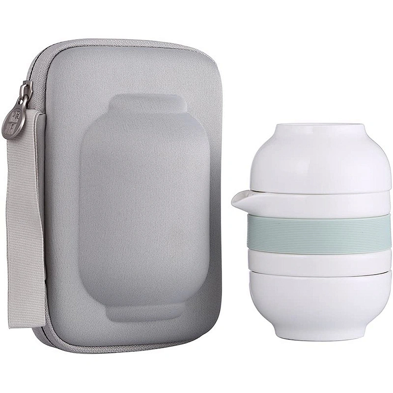 Custom EVA travel ceramic tea  set protect  Portable storage with  bag