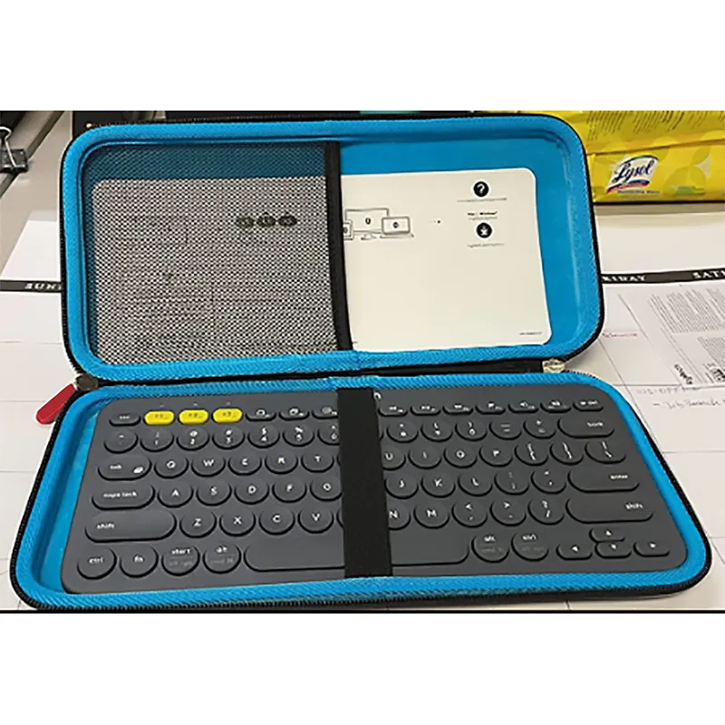 customize factory direct EVA keyboard case portable keyboard bag for Logitech K380 multi-device keyboard