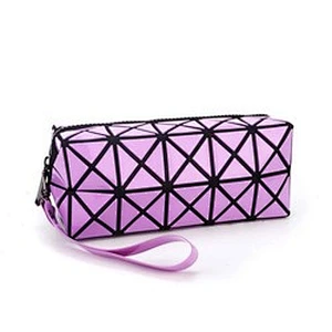 new design premium vinyl pastel natural cosmetic toiletry bag with zip