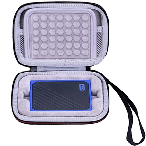 Custom Small MOQ RTS Eva Hard Case for WD 500GB 1TB My Passport Go Portable SSD Hard Drive