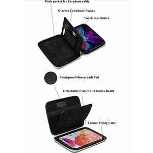 EVA hard case storage bag built-in pencil holder shockproof EVA iPad shell for iPad Pro 11 inch 123 generation