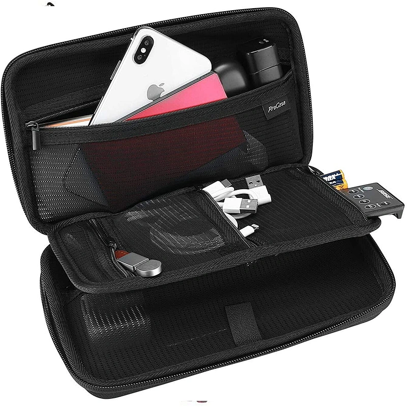 Electronics Accessories Charger Hard Travel Tech Organizer Case Bag for Hard Drive USB Cables Power Bank SD Memory Cards Earph