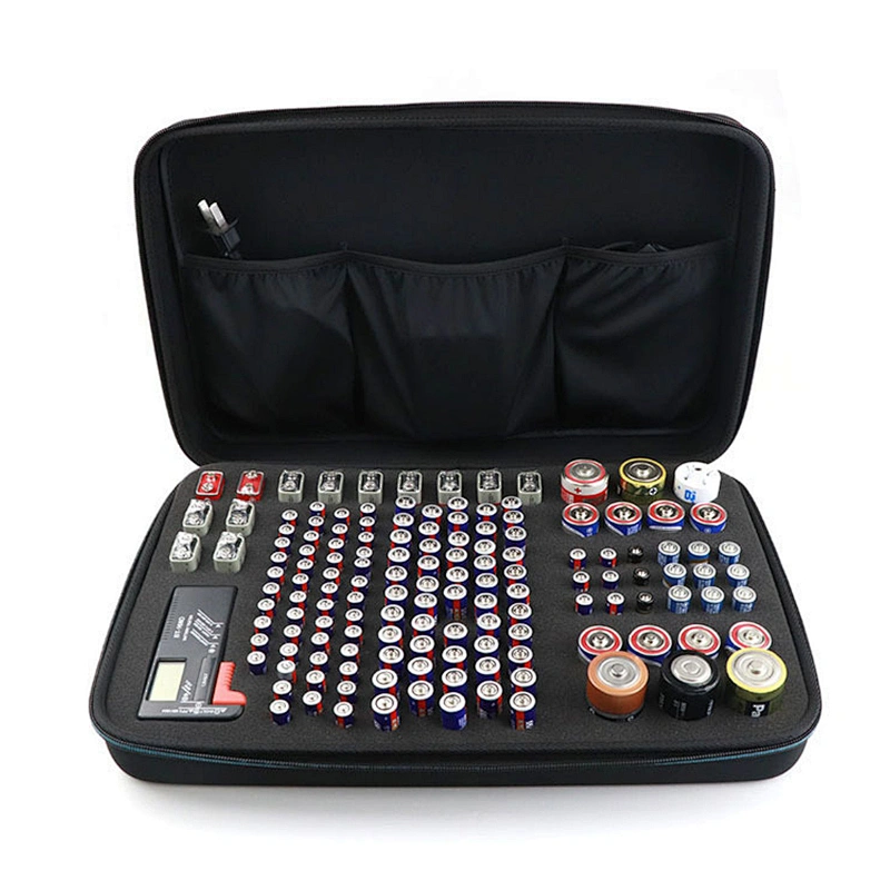 Portable Hard EVA Shockproof Battery Storage Case Organizer Containers Holder for Tester