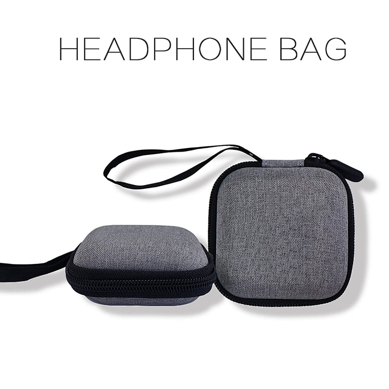 Original Factory  Waterproof Portable Zipper Storage  Protective Eva Earphone Headphone Cases For MP3 Earbuds