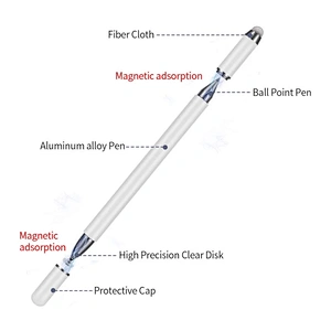 universal laptop tablet wireless charge active white stylus touch screen pen for drawing laptop