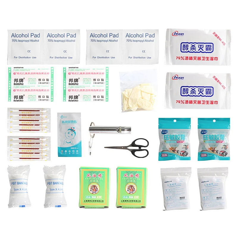personal tactical home round waterproof pink mini medical first aid survival kit for workplace