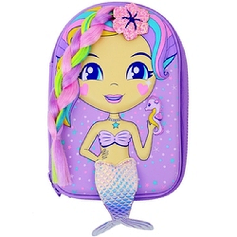 pouch stationary plain zip large capacity cute kawaii pencil case leather eco