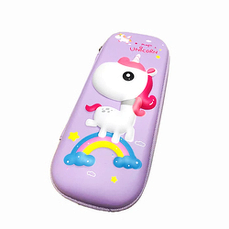 white shaped cylinder flexible rubber portable 3d cool pencil cases