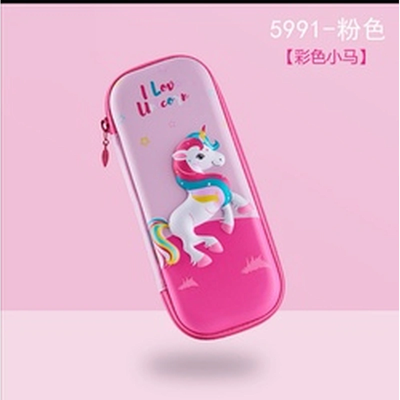 small  box fabric bear color high quality glitter pvc pencil case