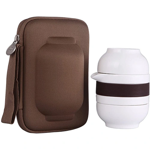 Custom EVA travel ceramic tea  set protect  Portable storage with  bag