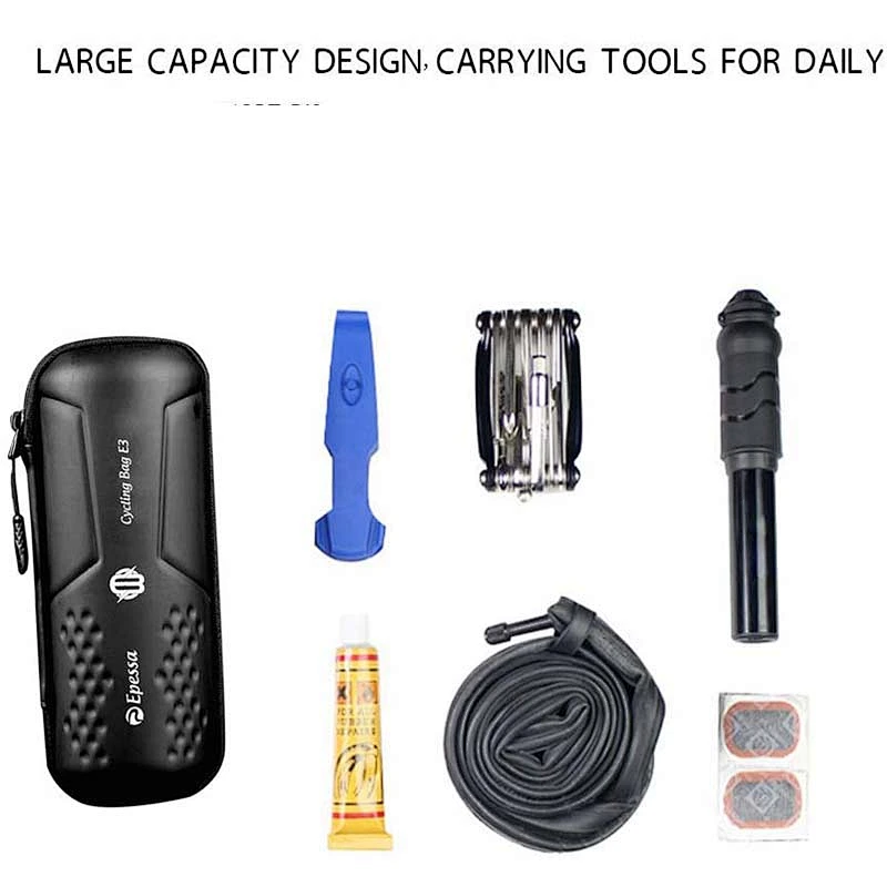 OEM ODM High Quality Travel  New Products Lightweight Print Nylon Bicycle Bike Pouch Polyester Shock Proof Big Eva Tool Case