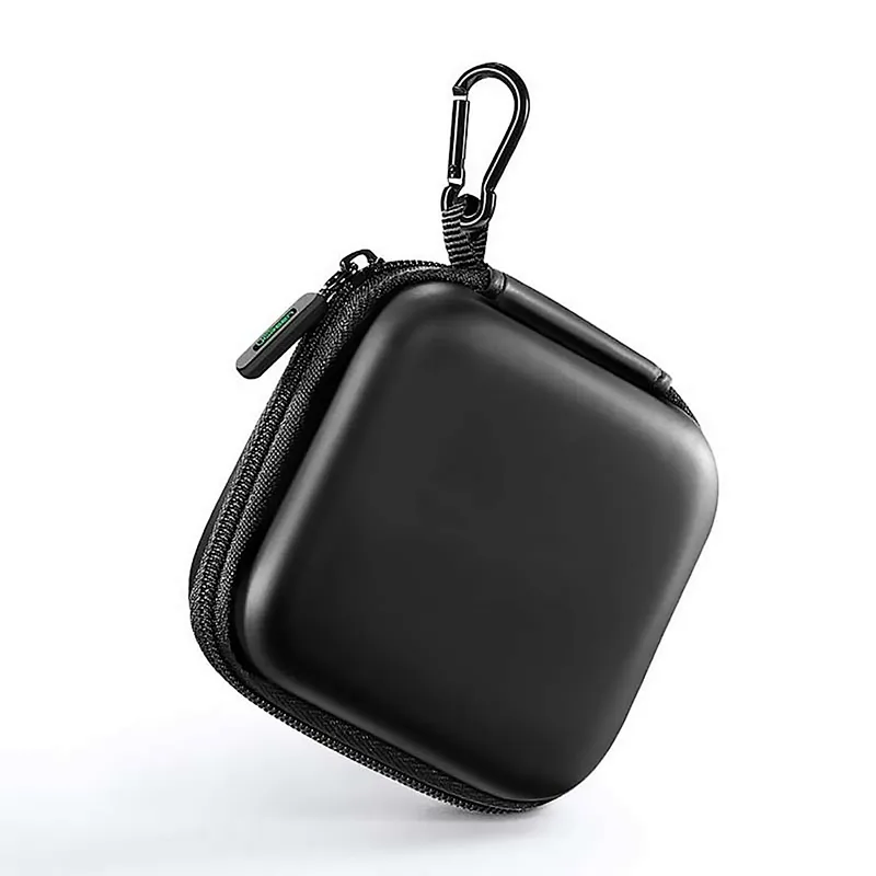 Factory Shockproof Storage Pouch PU Leather Large Customized Earphone Bag