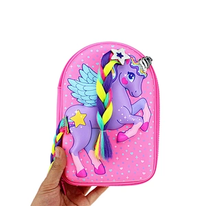 personalised kids kpop fancy double zip cute plain color plastic clear pvc 3d zipper camouflage pencil case for boy leather