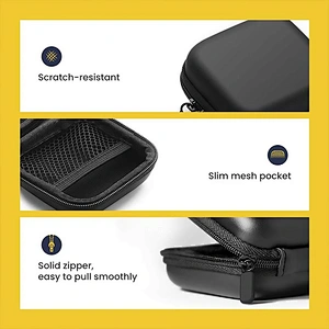 Factory Shockproof Storage Pouch PU Leather Large Customized Earphone Bag