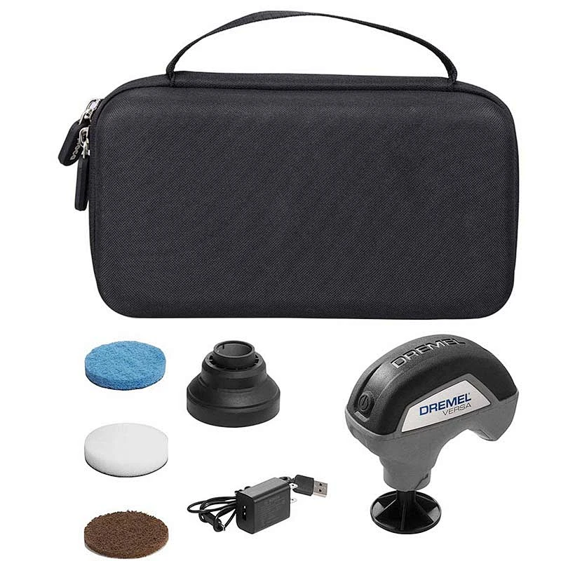 Hot-Selling Black Storage Soft Custom Waterprof Logo Nylon Eva Tool Case Box With Zipper for Dremel Versa Cleaning Tool