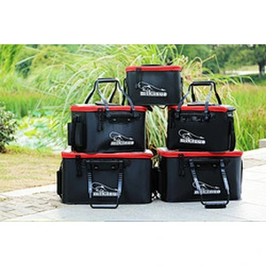 customized eva bucket multi-function foldable live fishing bucket