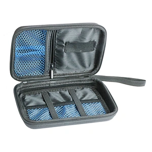 custom high quality shockproof case eva  shockproof  Portable  Nylon Zipper Pouch  eva case nylon for accessories
