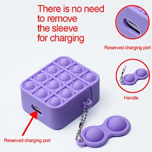 Suitable for Airpods 1nd generation / 2nd Wireless earbud cases Silicone decompression earphone case Color headphones case