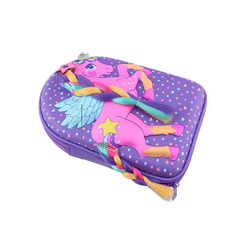 pouch stationary plain zip large capacity cute kawaii pencil case leather eco