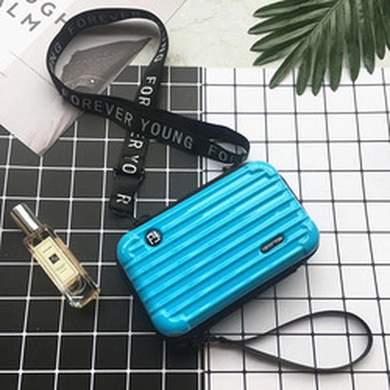 custom various colors portable abs cosmetic bag