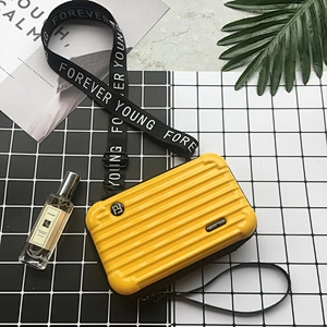 custom various colors portable abs cosmetic bag
