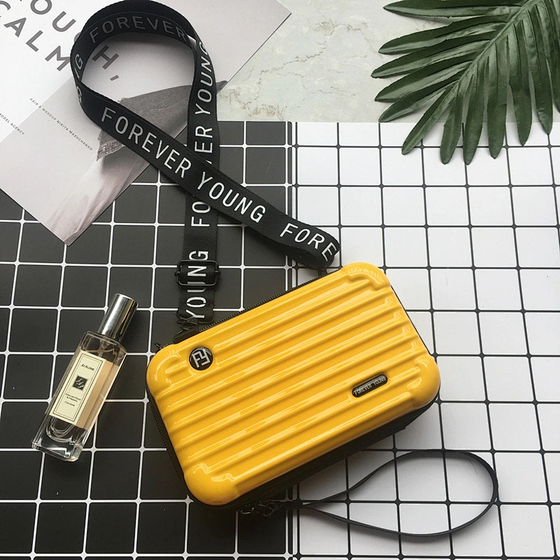 custom various colors portable abs cosmetic bag