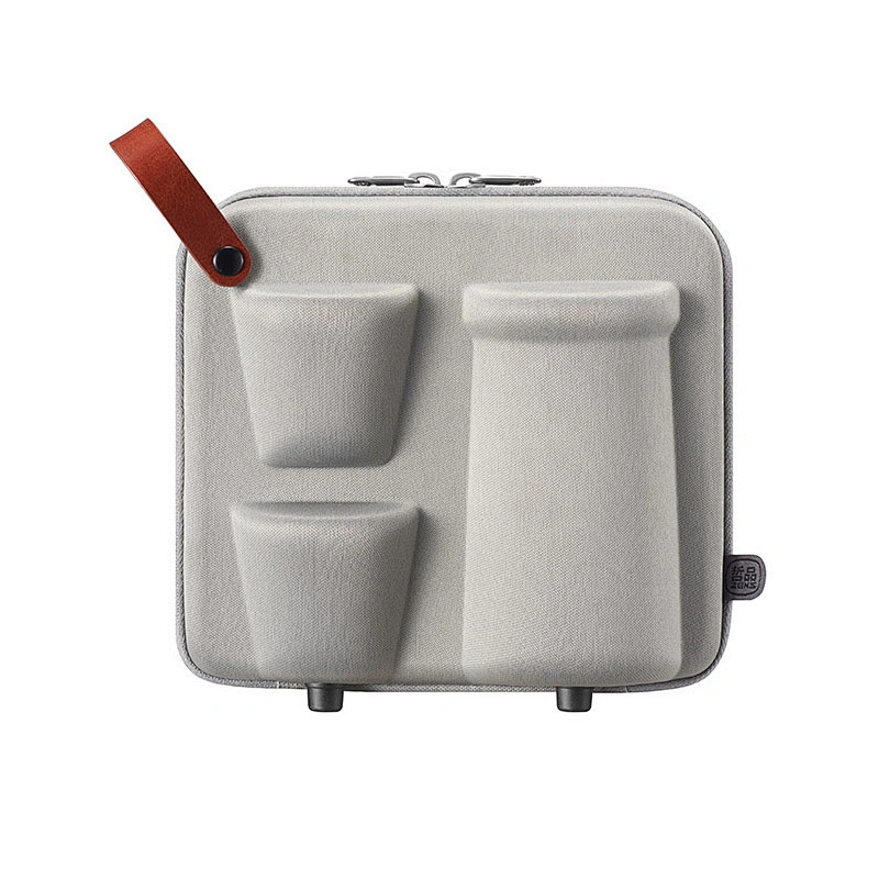 customized portable traveling coffee tea maker tritan tea set eva protective case for tea set cup