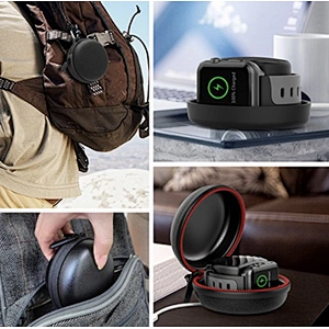 custom portable travel carry eva Watch Charger Stand for Samsung Galaxy Watch4 and Apple Watch