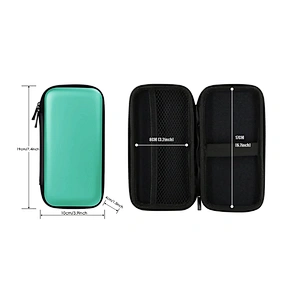 Shockproof Carrying Case Hard Protective EVA Case Impact Resistant Travel power Bank bag USB Cable Organizer Earbuds Sleeve