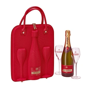 customized eva protective wine glasses carrying gift case for wine bottle