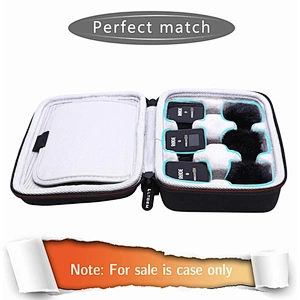 eva Microphone Wireless Hard Storage Case for Rode Microphone Wireless GO II Dual Channel Wireless Microphone System